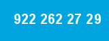 922 262 27 29